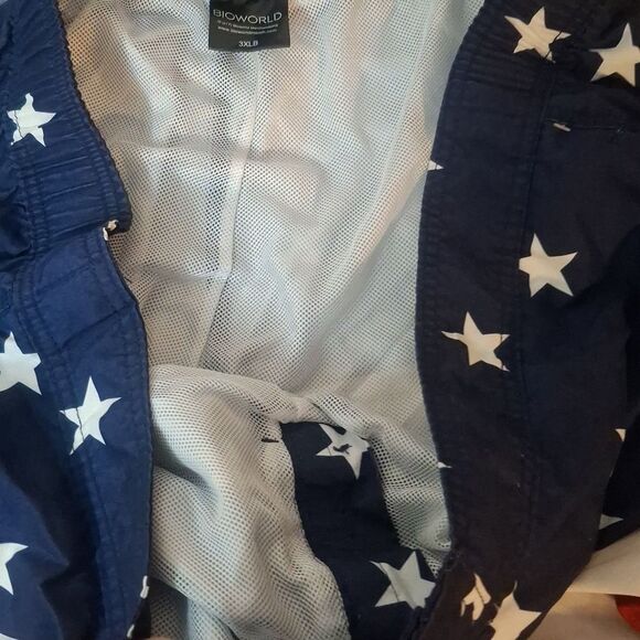 Bioworld Stars and Stripes Swim Shorts size 3XB - Picture 3 of 5